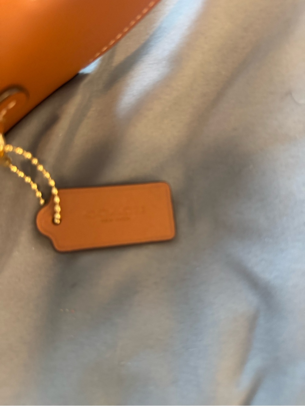 Coach Saddle Brown Leather Crossbody Bag with Gold Hardware - Picture 3 of 7